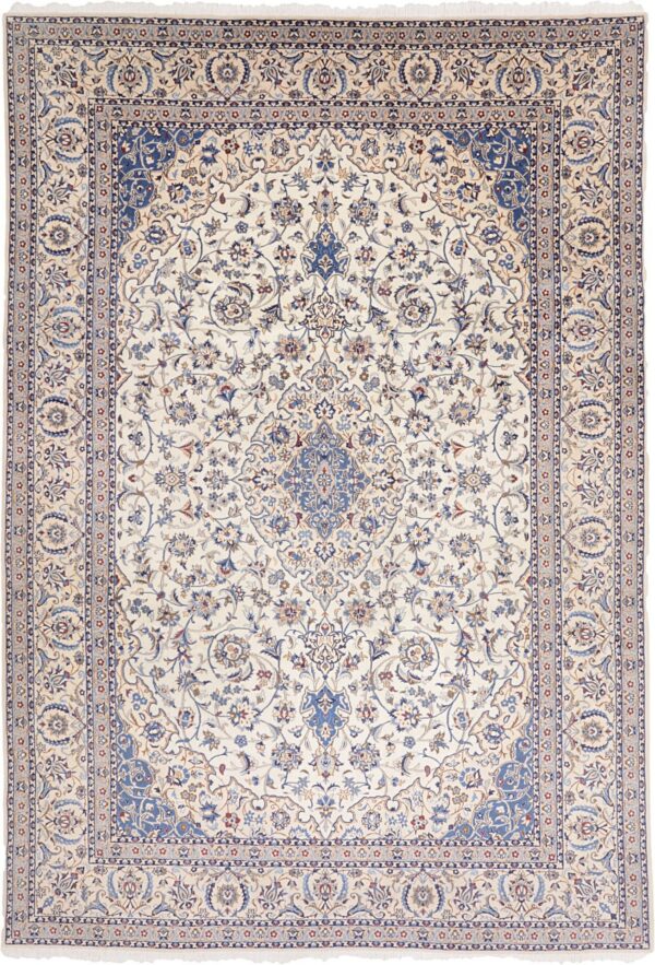 Nain Persian Rug 258 × 372 cm, Wool and Silk, hand-knotted