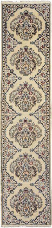 Nain Persian Rug 67 × 300 cm, Wool and Silk, hand-knotted Nain Persian Rug 67 × 300 cm, Wool and Silk, hand-knotted