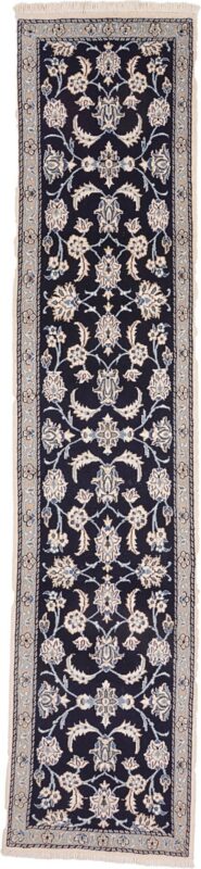 Nain Persian Rug 68 × 303 cm, Wool and Silk, hand-knotted Nain Persian Rug 68 × 303 cm, Wool and Silk, hand-knotted