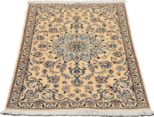 Nain Persian Rug 87 × 140 cm, Wool and Silk, hand-knotted — view 2