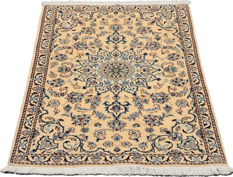 Nain Persian Rug 87 × 140 cm, Wool and Silk, hand-knotted — view 2