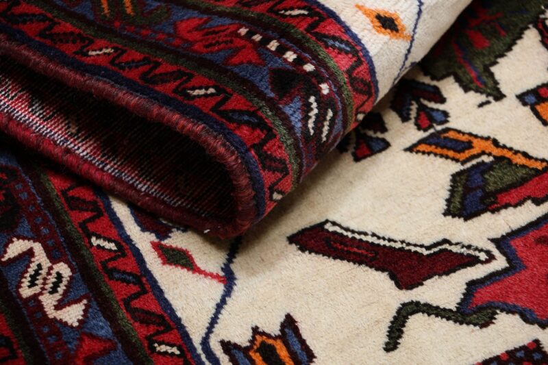 Sirjan Persian Rug 87 × 210 cm, Wool and Silk, hand-knotted — view 10