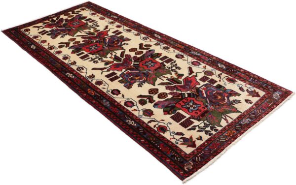 Sirjan Persian Rug 87 × 210 cm, Wool and Silk, hand-knotted — view 4