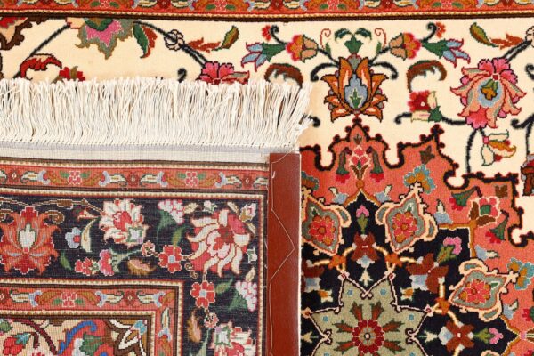 Tabriz Persian Rug 102 × 156 cm, Wool and Silk, hand-knotted — view 7