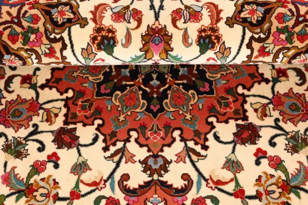 Tabriz Persian Rug 102 × 156 cm, Wool and Silk, hand-knotted — view 8