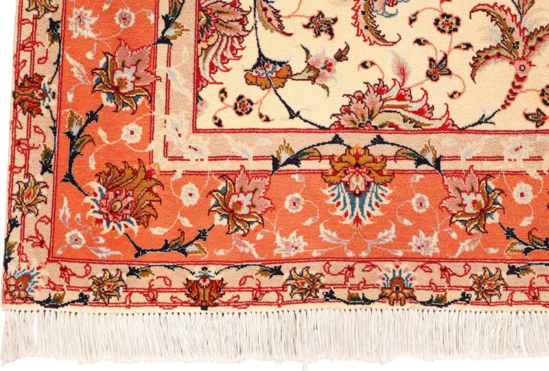 Tabriz Persian Rug 150 × 197 cm, Wool and Silk, hand-knotted — view 5