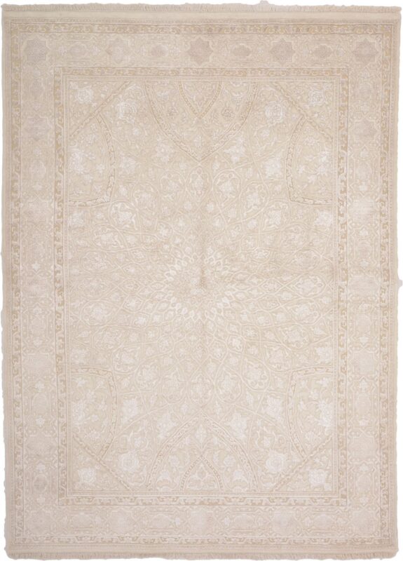 Tabriz Persian Rug 152 × 207 cm, Wool and Silk, hand-knotted Tabriz Persian Rug 152 × 207 cm, Wool and Silk, hand-knotted