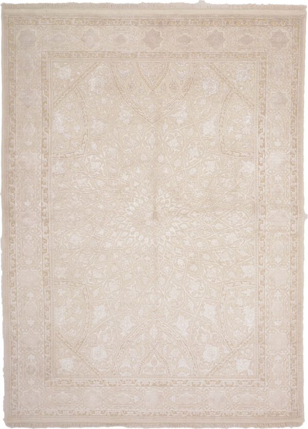 Tabriz Persian Rug 152 × 207 cm, Wool and Silk, hand-knotted Tabriz Persian Rug 152 × 207 cm, Wool and Silk, hand-knotted