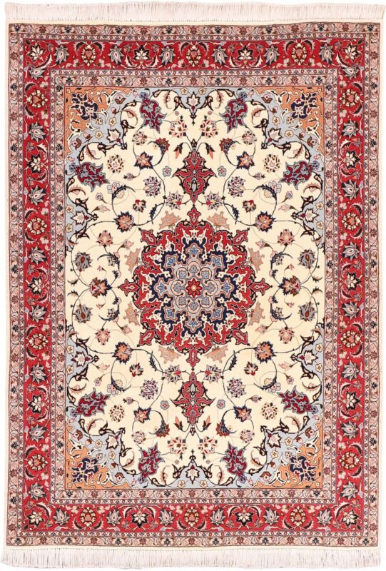 Tabriz Persian Rug 155 × 215 cm, Wool and Silk, hand-knotted