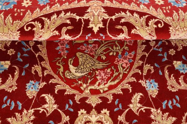 Tabriz Persian Rug 156 × 208 cm, Wool and Silk, hand-knotted — view 8 Tabriz Persian Rug 156 × 208 cm, Wool and Silk, hand-knotted — view 8