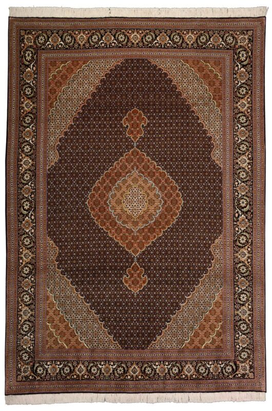 Tabriz Persian Rug 200 × 298 cm, Wool and Silk, hand-knotted