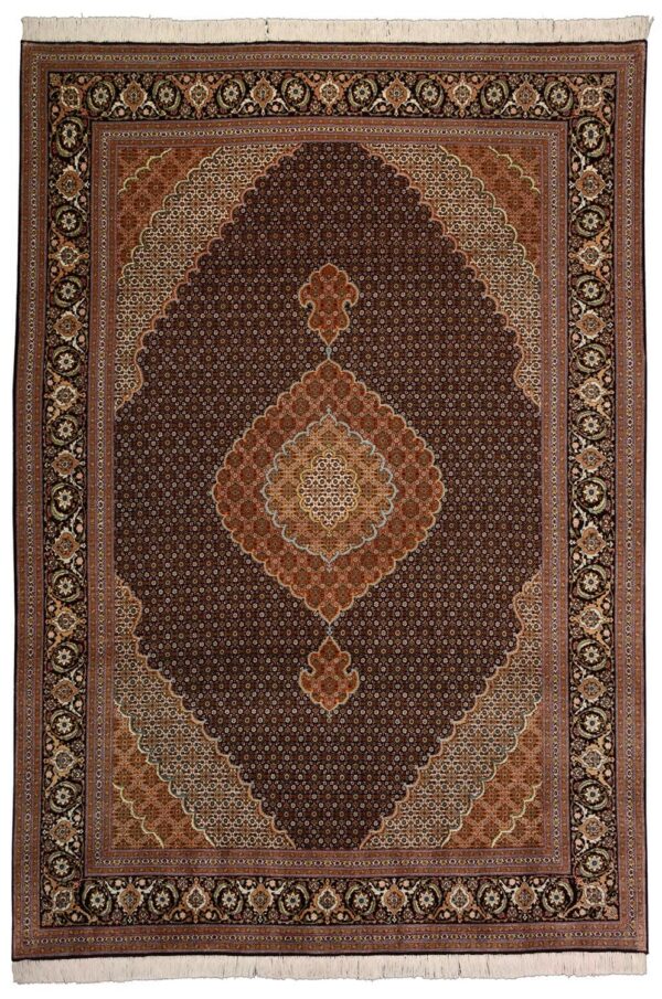 Tabriz Persian Rug 200 × 298 cm, Wool and Silk, hand-knotted