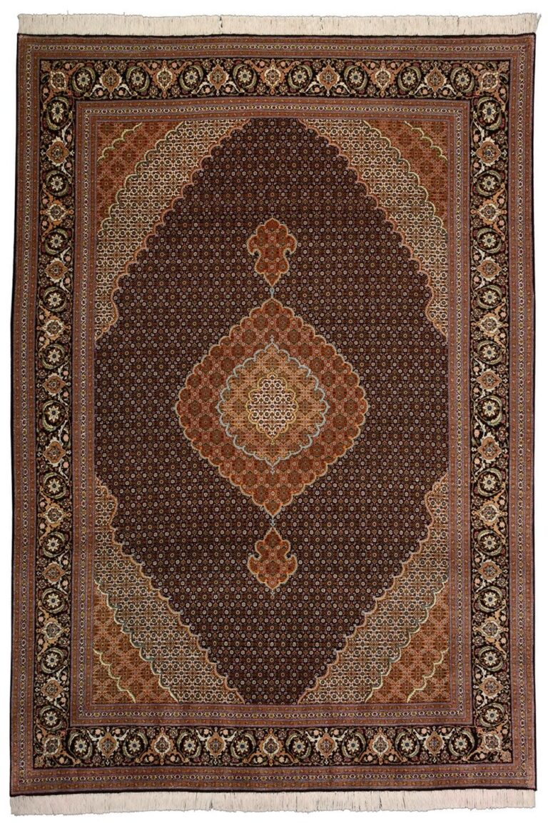 Tabriz Persian Rug 200 × 298 cm, Wool and Silk, hand-knotted