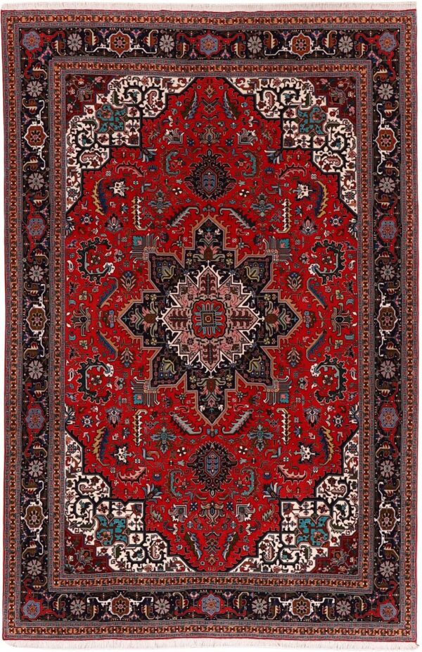 Tabriz Persian Rug 204 × 312 cm, Wool and Silk, hand-knotted