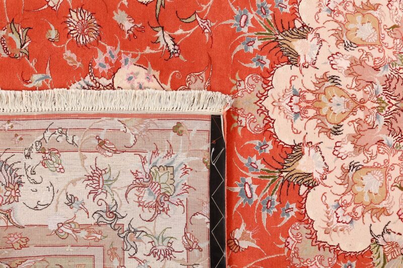 Tabriz Persian Rug 205 × 302 cm, Wool and Silk, hand-knotted — view 7