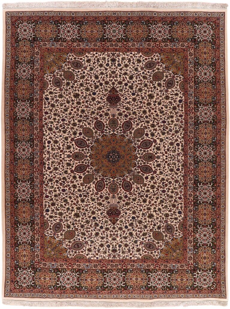Tabriz Persian Rug 297 × 388 cm, Wool and Silk, hand-knotted