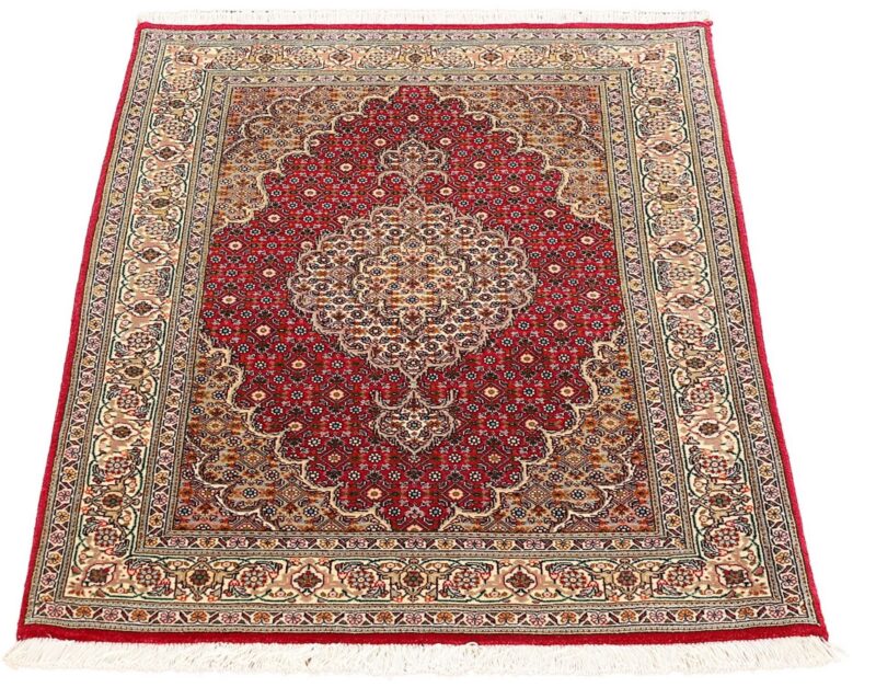 Tabriz Persian Rug 85 × 120 cm, Wool and Silk, hand-knotted — view 2