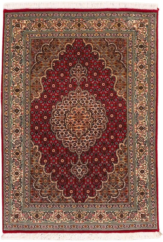 Tabriz Persian Rug 85 × 120 cm, Wool and Silk, hand-knotted