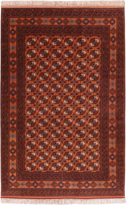 Turkmen Persian Rug 202 × 305 cm, Wool, hand-knotted
