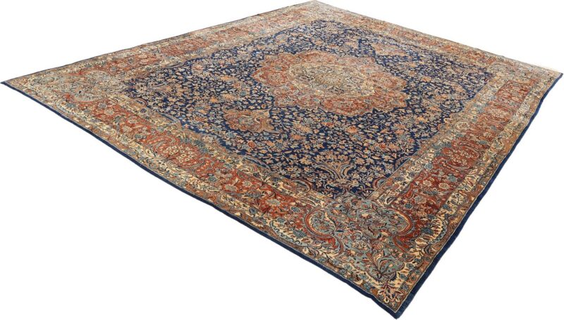 Yazd Persian Rug 344 × 430 cm, Wool, hand-knotted, 70 years old — view 3