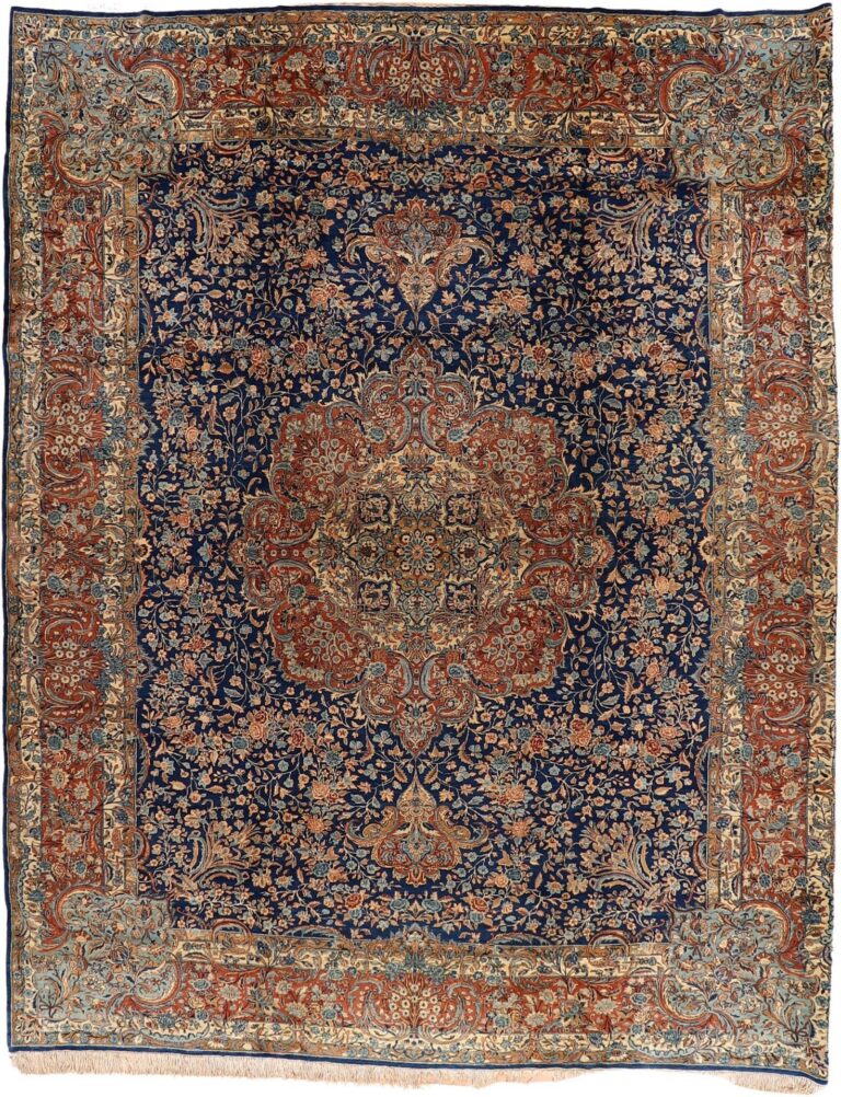 Yazd Persian Rug 344 × 430 cm, Wool, hand-knotted, 70 years old