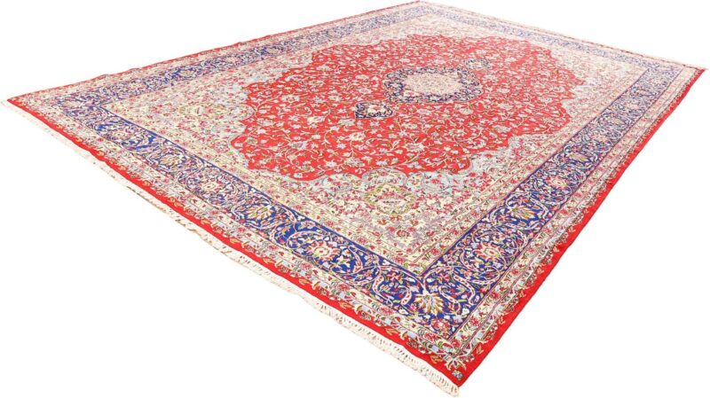 Yazd Persian Rug 345 × 511 cm, Wool, hand-knotted — view 5 Yazd Persian Rug 345 × 511 cm, Wool, hand-knotted — view 5